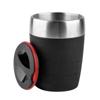 EMSA TRAVEL CUP 0,2 L Edelstahl mit Silikon-Manschette...