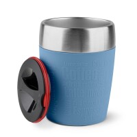 EMSA TRAVEL CUP 0,2 L Edelstahl mit Silikon-Manschette...